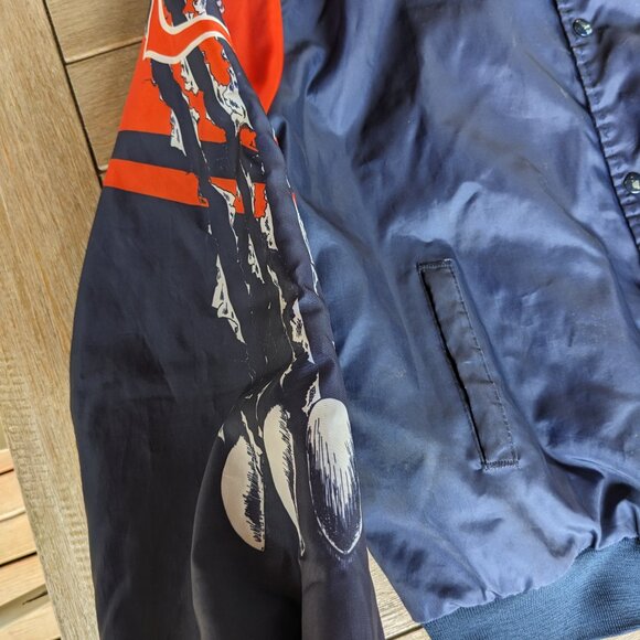 VNTG 90s CHALK LINE NFL FANIMATION Chicago Bears Football All Over Print Jacket - Picture 7 of 10